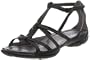 ECCO Women's Groove Gladiator Sandal,Black,41 EU (US Women's 10-10.5 M)