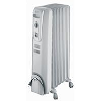 DeLonghi TRH0715 Safeheat 1500W Basic Portable Oil-Filled Radiator - Light Gray