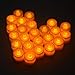 LED Candles,IREALIST Stunning Flameless LED Battery Operated Perfect Decoration Candles Beautiful and Elegant Unscented Smokeless LED Tea Light Candles(Pack of 24)