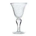 Bubble Glass Goblets Set of 6 - Clear