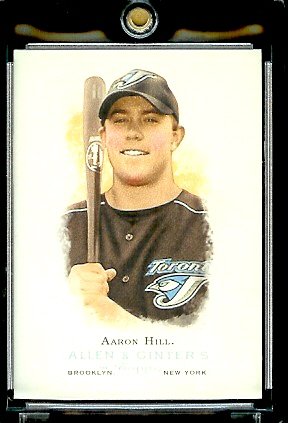 2006 Topps Allen & Ginter #320 Aaron Hill Toronto Blue Jays Baseball Card