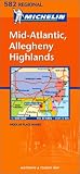 Carte routière : Mid-Atlantic, Halleghany Highlands, N° 11582 (en anglais)