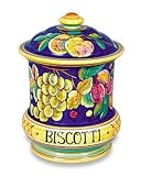 Review Italian Pottery Outlet  / Biscotti Jar - Deruta Uva Fresco