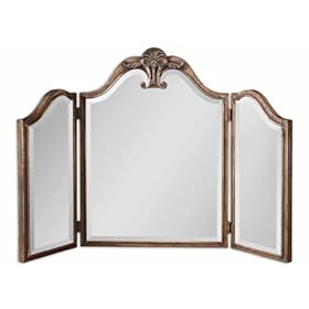  Uttermost Ellington 36 3/4 inch Wide Hinged Wall Mirror