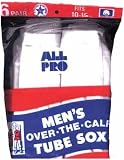 Mens 80% Six Pair Cotton White Athletic Tube Socks