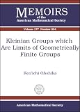 Kleinian Groups Which Are Limits of Geometrically Finile Groups (Memoirs of the American Mathematical Society)