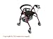 Rollator with Padded Seat, Removable Shopping Basket, Adustable Handgrip and Dual Han...