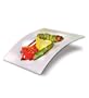 Rosseto Liteware Party Dishes Set of 50 Arc Style Serving Plates, Black