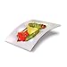Rosseto Liteware Party Dishes Set of 50 Arc Style Serving Plates, Black