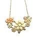 DDU(TM) Charm Acrylic Bauhinia Flower Chunky Statement Bib Choker Necklace Neckchain