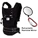 ERGO Baby Carrier Sport Black with Retractable Rearview Mirror