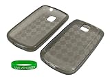 Smoke Plaid TPU Crystal Skin Case for LG Optimus T P509 Phone, T-Mobile