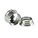Longbeauty 316L Stainless Steel Bat Screwed Tunnel Gauges Ear Expander Plugs 1Pair