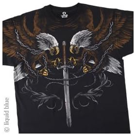 SKULLS T-Shirt - Eagle Sword (Black)