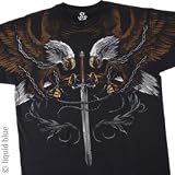 SKULLS T-Shirt - Eagle Sword (Black), XL
