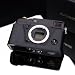 Gariz Genuine Leather XS-CHXP1BK Camera Metal Half Case for Fuji Fujifilm X-Pro1 XPro1, Black