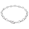 Melina Damen-Bettelarmband Oval 925 Silber 19 cm 1900004
