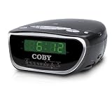 Buy Coby CDRA147 Digital AM FM Dual Alarm Clock Radio CD Player (Black) 
