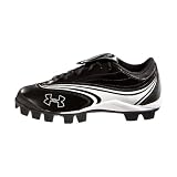 Under Armour Womens Glyde IV Rubber Softball Cleats Black/White
