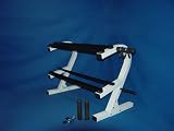 2 Tier 44 Dumbbell Rack with 2 Olympic Adapters, 2 1 Spring Clips, and 2 2 Spring Clips