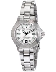Stuhrling Original Womens 1162.12112 Nautical Regatta Sailor Swiss Made Quartz Divers Date Stainless Steel Watch