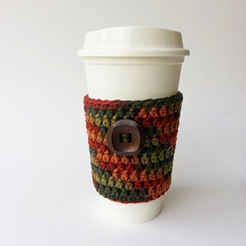 Fall Crochet Travel Mug Sleeve Coffee Sleeve