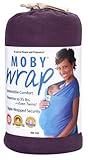 Moby Wrap Organic 100% Cotton Baby Carrier, Eggplant