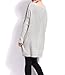 ellazhu Women Baggy Fashion Painting Crew Neck Pullover Sweater OneSize GY269 Face Grey