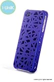 i-UniK Avant Garde iPhone 4S / iPhone 4 Slim Modernistic Designer Protective Case Royal Blue