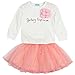 Jastore Kids Girl Cute 2PCS Flower Clothing Set Long Sleeve Top +Pink Tutu Skirt