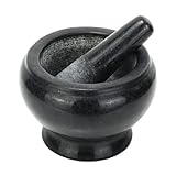 VonShef Solid Granite Pestle and Mortar 5.5" Diameter