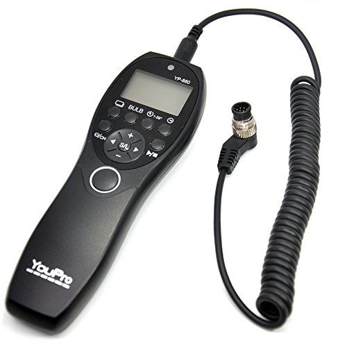 Ace3C Timer Remote Control 1.5 Meters Coiled Cable for NIKON Camera D4s, D4, D3X, D3S, D3, D2Xs, D2X, D810, D800E, D800, D700, D300S, D300, D200, F5, F6, F100, F90, F90X, Kodak DCS-14n, Fujifilm S3 Pro, S5 Pro