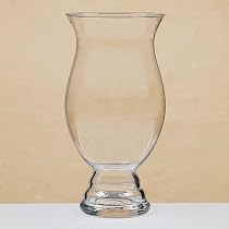 Hand Blown Glass Hurricane Vase 12 Inches Tall