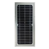 JETSUN 12W単結晶 ソーラーパネル 太陽電池12V バッテリ充電 ソーラーチャージャー