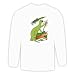 Long Sleeve T-shirt with tree, dinosaur, palm, lizard, nuts, eating, berries