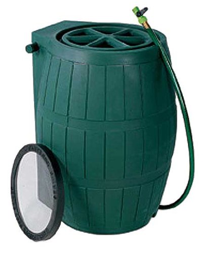 Achla Model RB-01 Rain Catcher Water Barrel with 54 Gallon Capacity