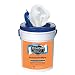 TORK Shop Max Hand Cleaning Premium Wet Wipers w/ Handy Dispenser Bucket [72 Wipers]