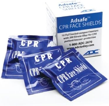 American Diagnostic Corp Adsafe Foil Packed CPR Face Shield - Case of 10