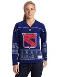 NHL Women's New York Rangers Fair Isle Fashion Jersey (Blue, Small)