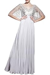 A-line Chiffon Short Sleeves  Dress