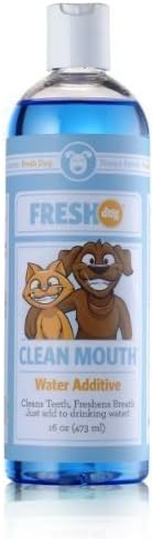 Fresh Dog Clean Teeth Freshens Breath Mouth Water Additive for Dogs & Cats, 16 oz