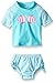 i play. Baby & Toddler Girls' Rashguard Set with Built-In Absorbent Swim Diaper