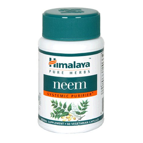 Himalaya Pure Herbs Neem, Systemic Purifier, 60 Vcaps, 250 mg (Pack of 3)