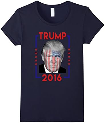 Women's Donald Trump T-Shirt Medium Navy