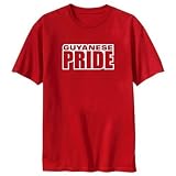 T-Shirt Red  Guyanese Pride  Guyana Country