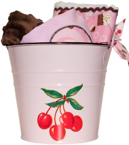 Retro Cherry Cupcake Gift Bucket Set