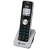 AT&T TL90071 DECT 6.0 Cordless Phone Accessory Handset, Black/Silver, 1 Accessory Handset