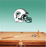 Miami Dolphins Football Wall Decal 25" x 18"