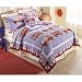 Fire Truck Full / Queen Quilt with 2 Shams