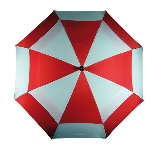 LONGRIDGE GOLF DELUXE REGENSCHIRM WINDDICHT, ROT/WEI&szlig;, UMWPP30RW Preisvergleich